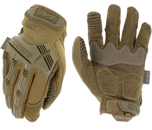 Mechanix Wear M-Pact Coyote Synthetic Leather Small Touchscreen Tactical Gloves TPR