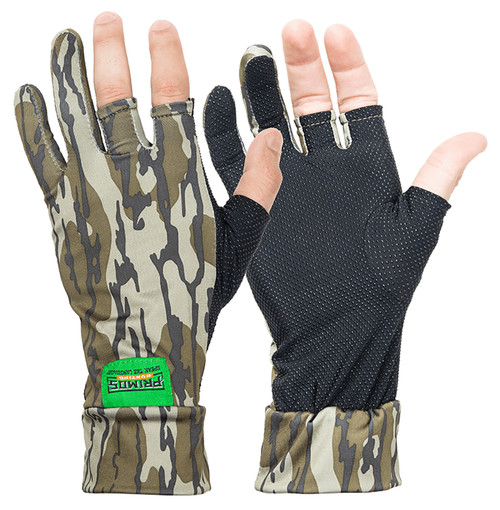 Primos Mossy Oak Original BottomLand Neoprene Fingerless Gloves OSFA