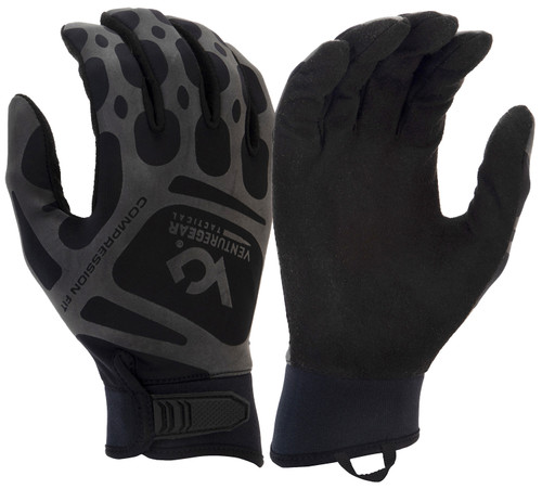 Pyramex Venture Gear Tactical VGTG10BM Medium Black Training Gloves Synthetic Leather