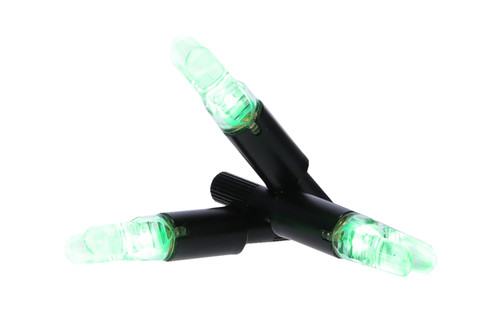NAP Thunderglo Auto-On Illuminated Crossbow Nock Green Half Moon 3 Pack