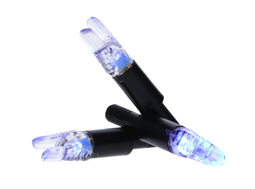 NAP Thunderglo Auto-On Illuminated Arrow Nock Blue 6 Pack