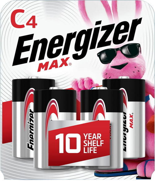 Energizer MAX E93BP4 1.5 Volt C Alkaline Battery 4-Pack