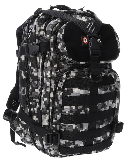 GPS Bags T1611BOBGD Bugout Bag Tactical Gray Digital 600D Polyester 2 Handguns