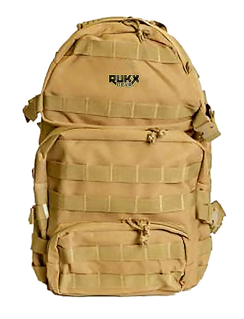 Rukx Gear ATICT3DT 600D Polyester Tan Tactical 3-Day Backpack
