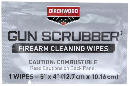 Birchwood Casey 12-Count Gun Scrubber Take Alongs Individual Cleaning Wipes