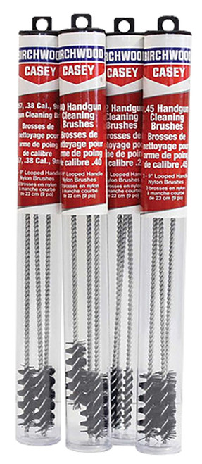 Birchwood Casey Model 41212 45 Cal Looped Handgun Cleaning Brushes 9" Nylon 3 Pack