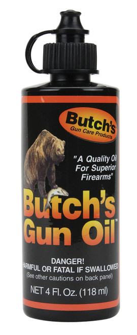 Butch's Bench Rest Firearm Oil 4 Ounce Squeeze Bottle