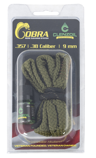 Clenzoil Cobra Bore Cleaner System .38/357/9mm Reusable Design