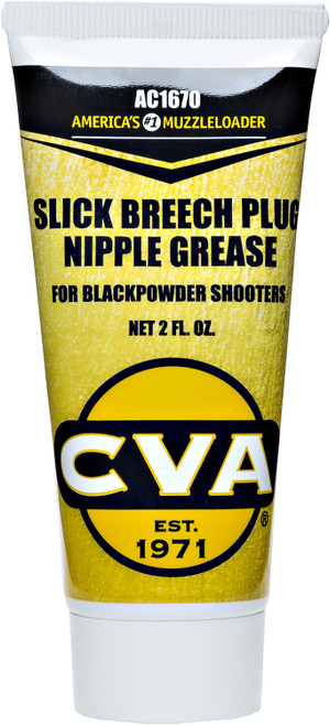 CVA AC1670 Slick 2 oz Breech Plug and Nipple Grease Tube Heat-Resistant for Muzzleloaders