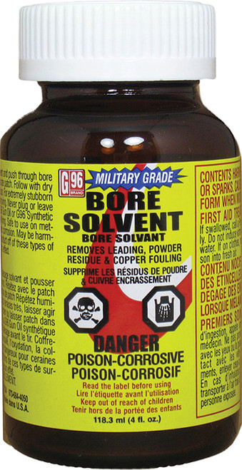 G96 Military Grade Bore Solvent 4 oz Jar - Firearm Barrel Cleaner and Fouling Remover