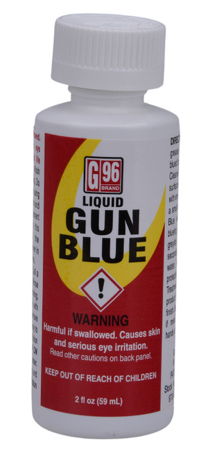 G96 Gun Blue Liquid 2 oz - No-Discolor Touch-Up Bluing for Firearms