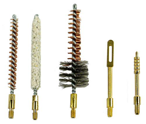KleenBore 556-SET AR Platform 5.56mm/.223 Cal Cleaning Kit Bore Brush Cotton Mop & Jag