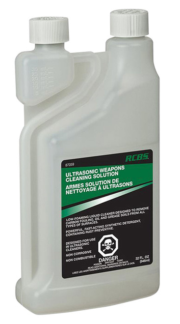 RCBS 87059 Non-Combustible Ultrasonic Weapons Cleaning Solution 32 oz Bottle