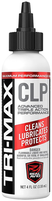 Real Avid 4 oz Tri-Max CLP Squeeze Bottle Military-Grade Gun Cleaner Lubricant Protectant