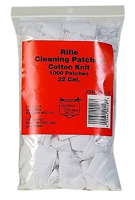 Southern Bloomer 118 .22 Cal Cotton Knit Firearm Cleaning Patches 1000 Per Bag