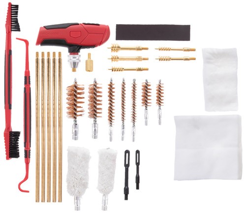 Birchwood Casey UNVCLNKIT Black/Red 22-Piece Universal Multi-Caliber Multi-Gauge Cleaning Kit
