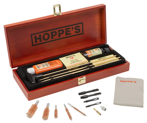 Hoppe's BUOX Wood Box Deluxe Cleaning Kit for Rifles, Shotguns & Pistols