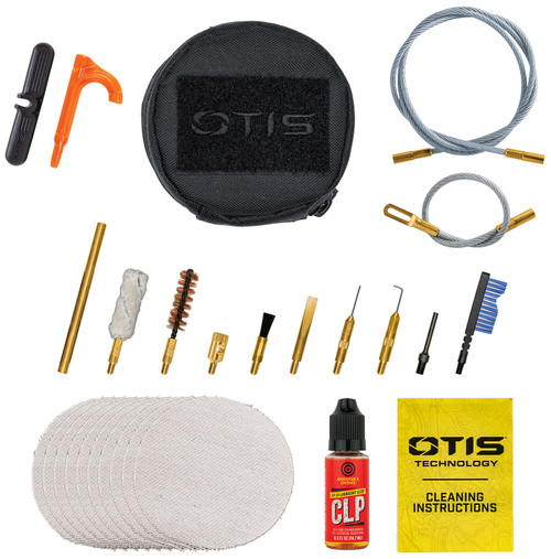 Otis 9mm Pistol Rifle Cleaning Kit Compact Soft Pack with FP-10 Lubricant