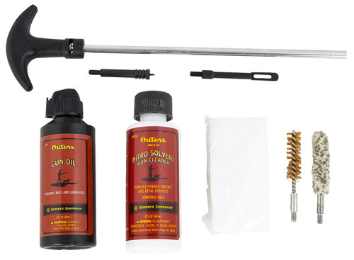 Outers Lightweight Aluminum Rod Cleaning Kit for .38/.357 and 9mm Pistols