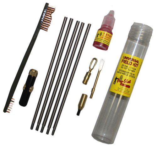 Pro-Shot Universal Multi-Caliber Field Cleaning Kit with Shotgun Adapter and 1-Step Lubricant