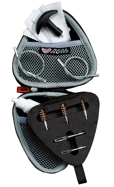 Real Avid AVGCK310P Multi-Caliber Handgun Gun Boss Cleaning Kit with Swivel Tip Rod System