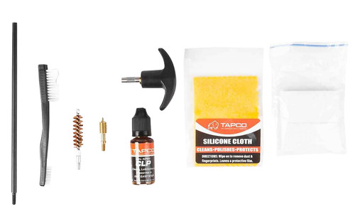 Tapco Handgun Cleaning Kit with Bronze Bore Brush and CLP 38/357/9mm