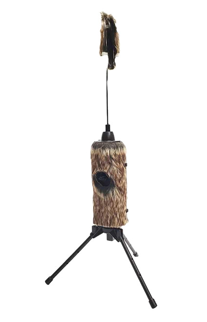 Mojo Outdoors Fuzzy Critter Predator Decoy, Brown, Built-In Tripod and Battery Holder
