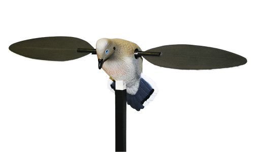 Mojo Outdoors Voodoo Dove Spinning Wing Decoy with Steel Pole, Multi Color Synthetic, HW2300