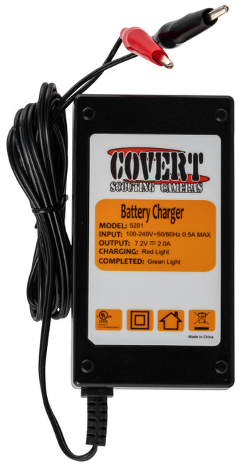 Covert 5298 LFP LiFePO4 Battery Wall Charger for Covert Trail Camera Batteries