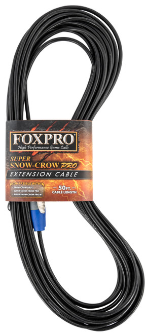 Foxpro CBL50FTSCP2SSCP Black 50ft Extension Cable for Game Calls