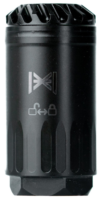 Huxwrx 1985 Steel Black Cerakote Blastphemy Muzzle Deflector