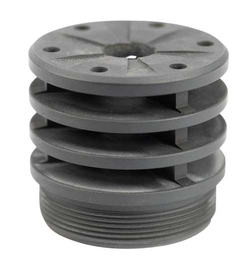 SilencerCo Bravo Anchor Brake 458 Caliber AC2081 Black Aluminum Suppressor