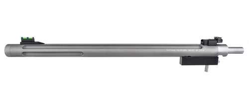 Tactical Solutions 22 LR 16.5" Gunmetal Gray Fluted Threaded Bull Barrel with Fiber Optic Sights for Ruger 10/22 Takedown