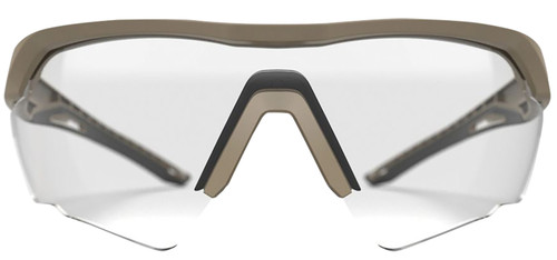 Glock AS41037 Crossover Tactical Glasses Clear Lens Desert Tan Frame