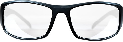 M&P Accessories Thunderbolt Adult Shooting Glasses Full Frame Clear Mirror Lens Black with Storage Case