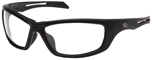 Pyramex Howitzer Safety Eyewear Clear Lens Anti-Scratch Black Frame