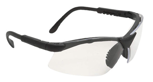 Radians Revelation Protective Shooting Glasses Adult Clear Lens Black Frame RV0110CS