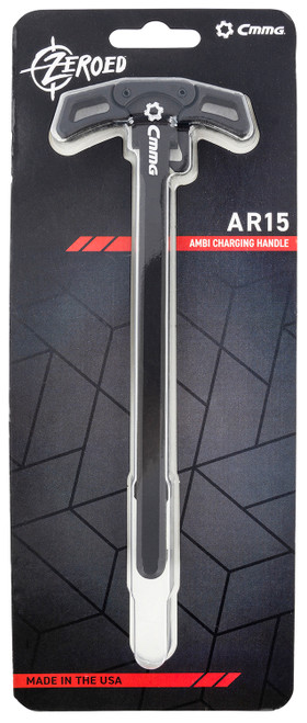 CMMG 55BA5A4 Ambidextrous ZEROED Charging Handle, AR-15, 7075-T6 Aluminum, Low-Profile Latches