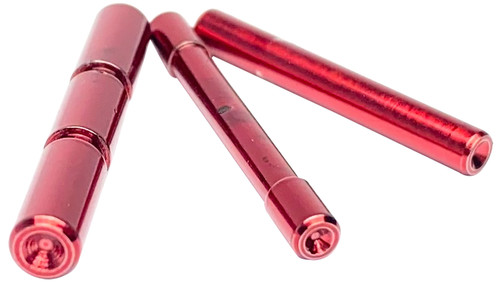 Cross Armory Red Steel Dimpled 3 Pin Set for Glock Gen1-3 Pistols