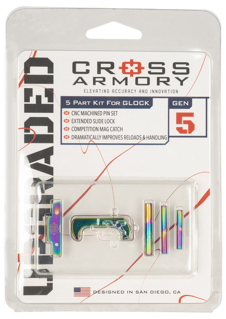 Cross Armory Rainbow Aluminum Extended 3-Piece Upgrade Kit Glock Gen5