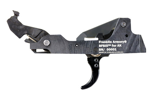 Franklin Armory BFSIII AK Platform Black Curved Trigger 5.56mm/7.62mm