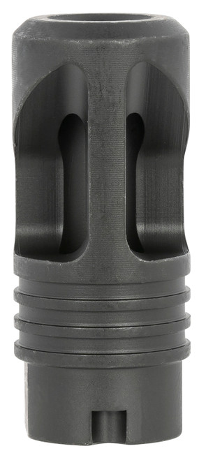 LBE Unlimited AK Platform Dual-Port Flash Hider Black Muzzle Device 14x1 LH