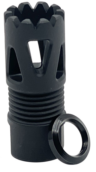 LBE Unlimited Tri-Port Muzzle Flash Hider Black 1/2"x28 223 Rem/5.56