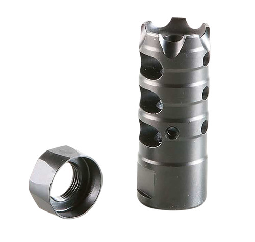 Patriot Ordnance Factory 00309 Triple Port Muzzle Brake 5/8"x24 Thread 308 Win / 7.62x51mm Black Nitride