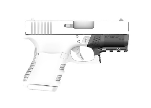 Recover Tactical GR2601 Compact Black Rail Adapter for Glock 26 and 27