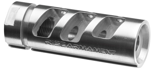 Rise Armament RA-701 AR-15 Compensator Silver 416R Stainless 5.56 NATO 1/2-28 tpi 2.50" OAL