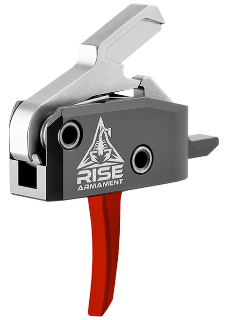 Rise Armament RA-434 High Performance Flat Trigger Black/Red/Silver Single-Stage Upgrade