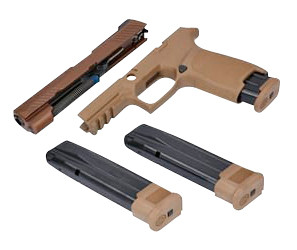 Sig Sauer 8900267 X-Change Kit Sig P320 M17 9mm Luger Coyote Tan Reflex-Ready