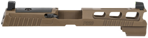 Sig Sauer P320 9mm PVD Coyote Brown Pro-Cut Optic Ready Slide Suppressor Sights ROMEO1-PRO/RMR