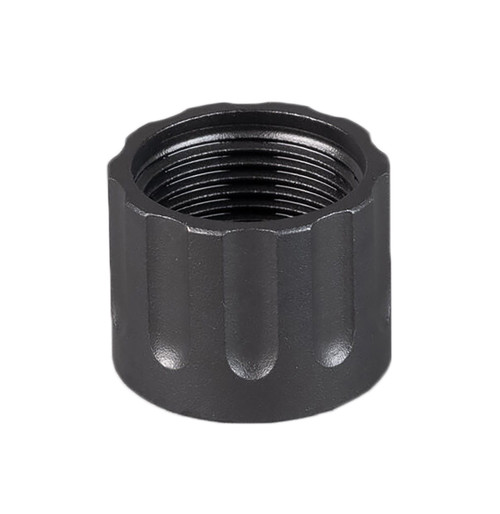 SilencerCo AC6 Delta 1/2"x28 Thread Protector Black Oxide Stainless Steel Finish
